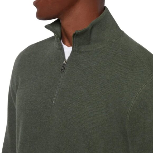 Banana Republic Men's Quarter Zip Green - Picture 3 of 8